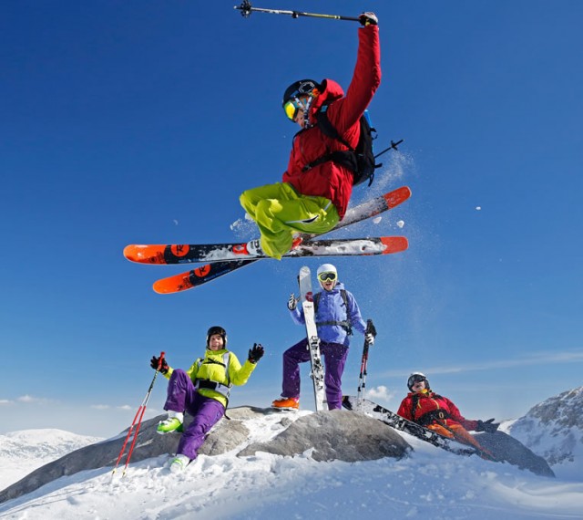 Youngsters und Freeskiers finden Abwechslung auf der 4-Berge Skischaukel in der Steiermark