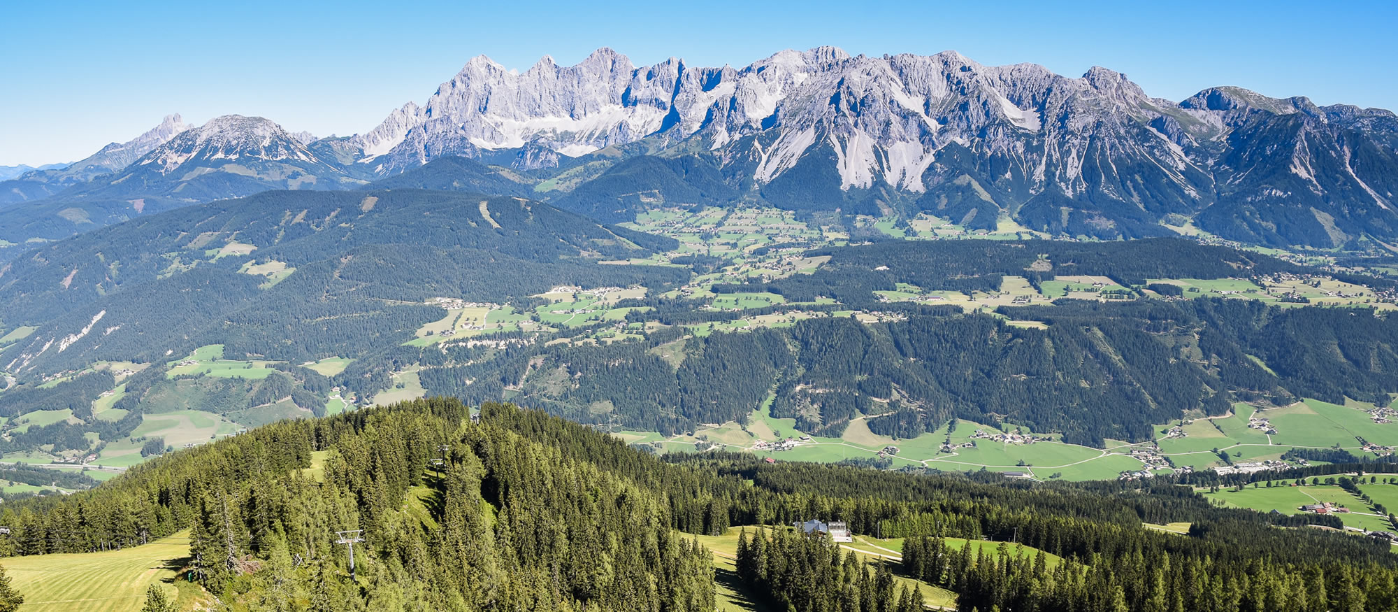 Das Dachsteingebirge und die Schladminger Tauern in der Steiermark