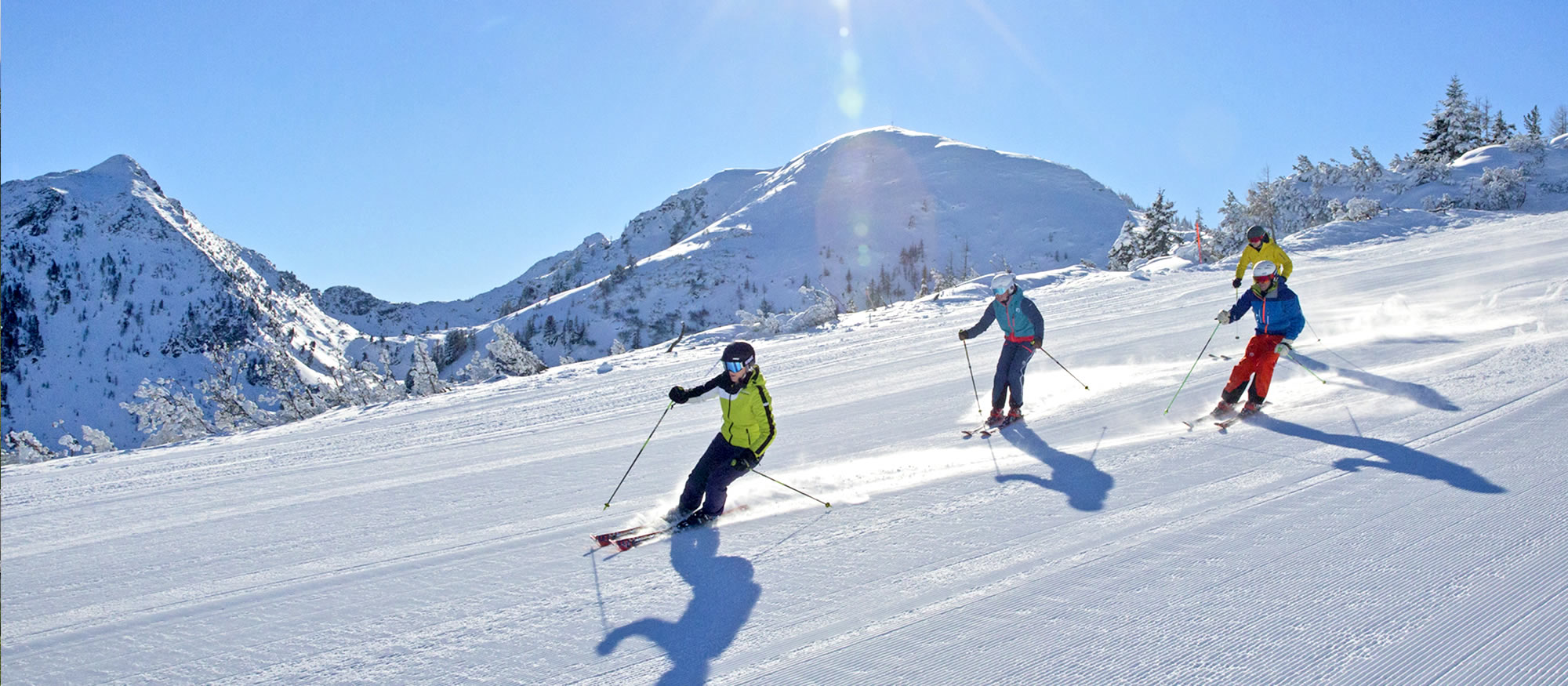 Skifahren auf den Pisten der 4-Berge-Skischaukel © Schladming-Dachstein