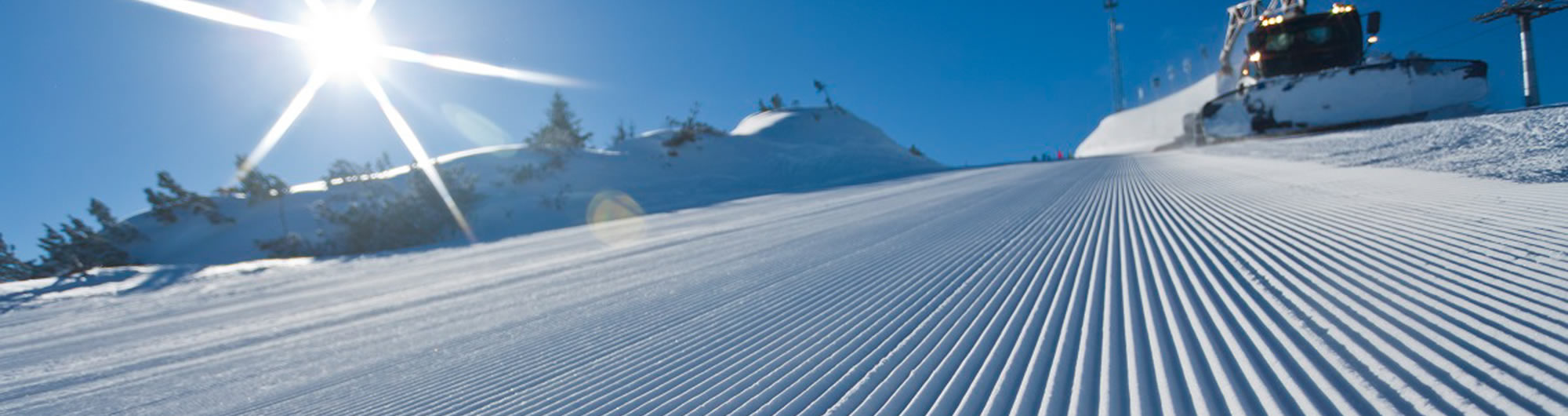 Präparierte Piste
