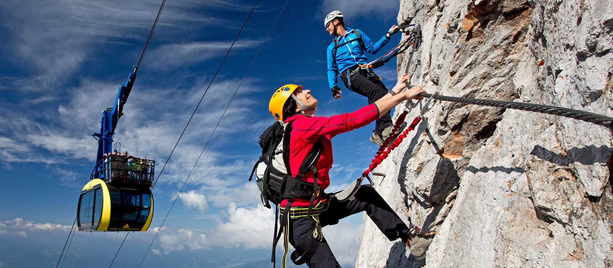 Klettern am Felsen im Dachsteingebirge © Schladming-Dachstein