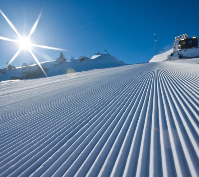 Präparierte Pisten im Skigebiet Rohrmoos Schladming