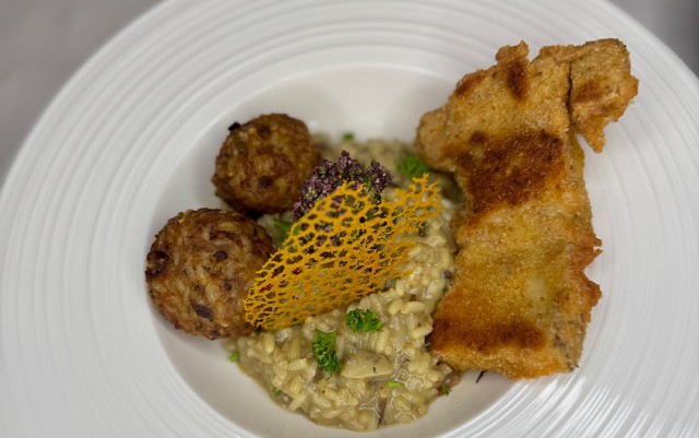 Steinpilz Zweierlei auf Risotto