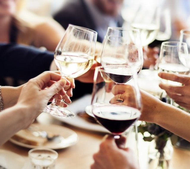 Wein trinken