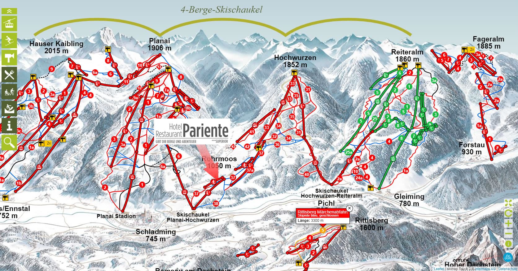Skipanorama 4-Berge-Skischaukel